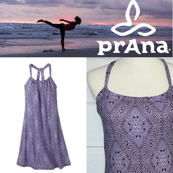 Prana Dresses & Skirts - Prana Women's Dresses Prana Quinn Dress Sz XS Purple Outdoor Yoga Geometric